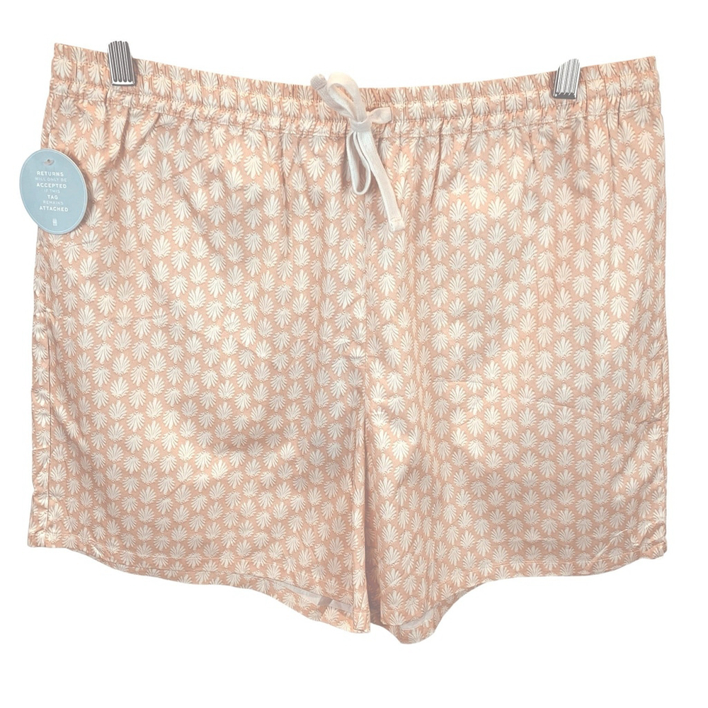 NWT Hill House sz L The Leo Short Coral Baroque Shell Cotton Sateen Unisex Beach